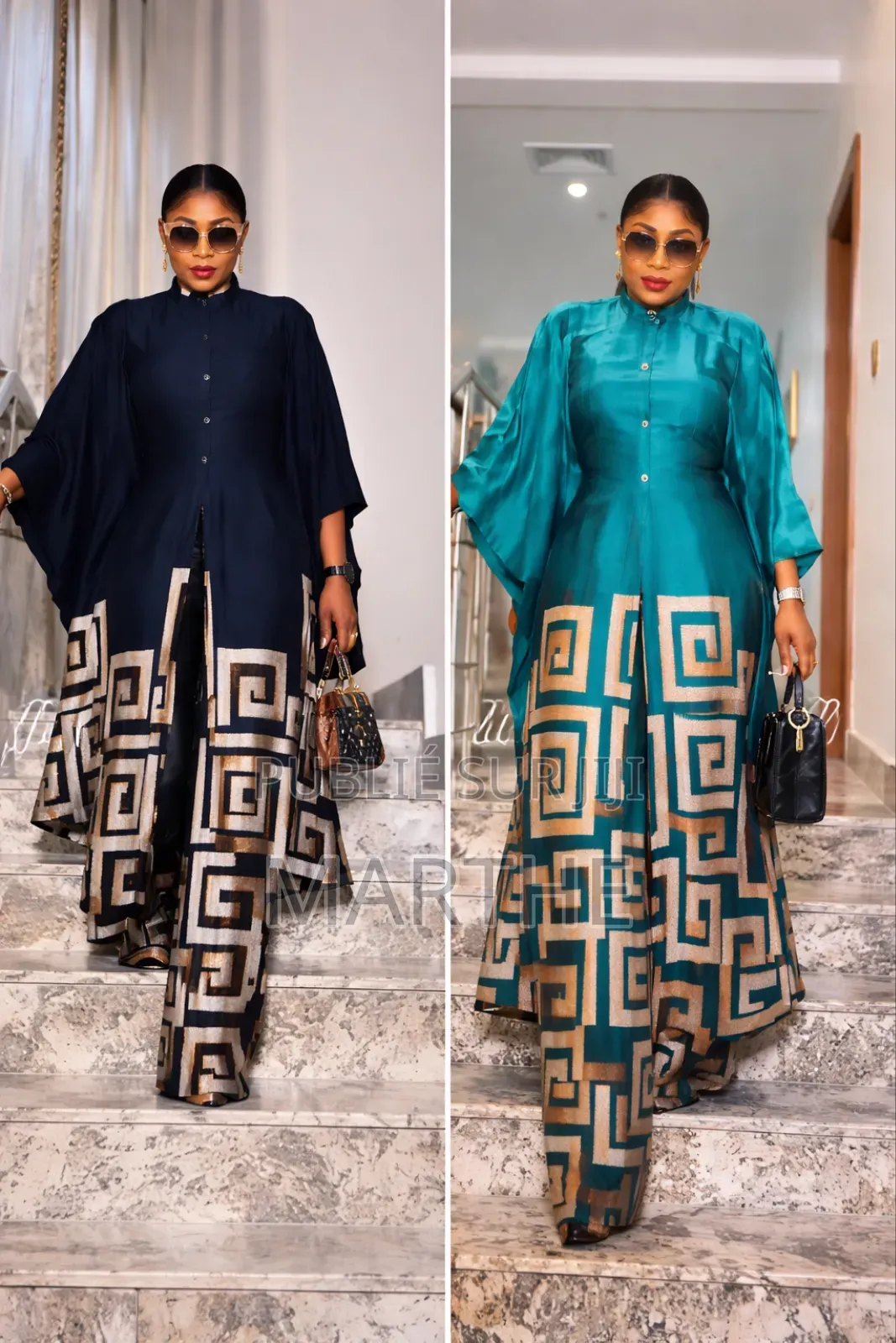 Ensemble Soie Haut Pantalon