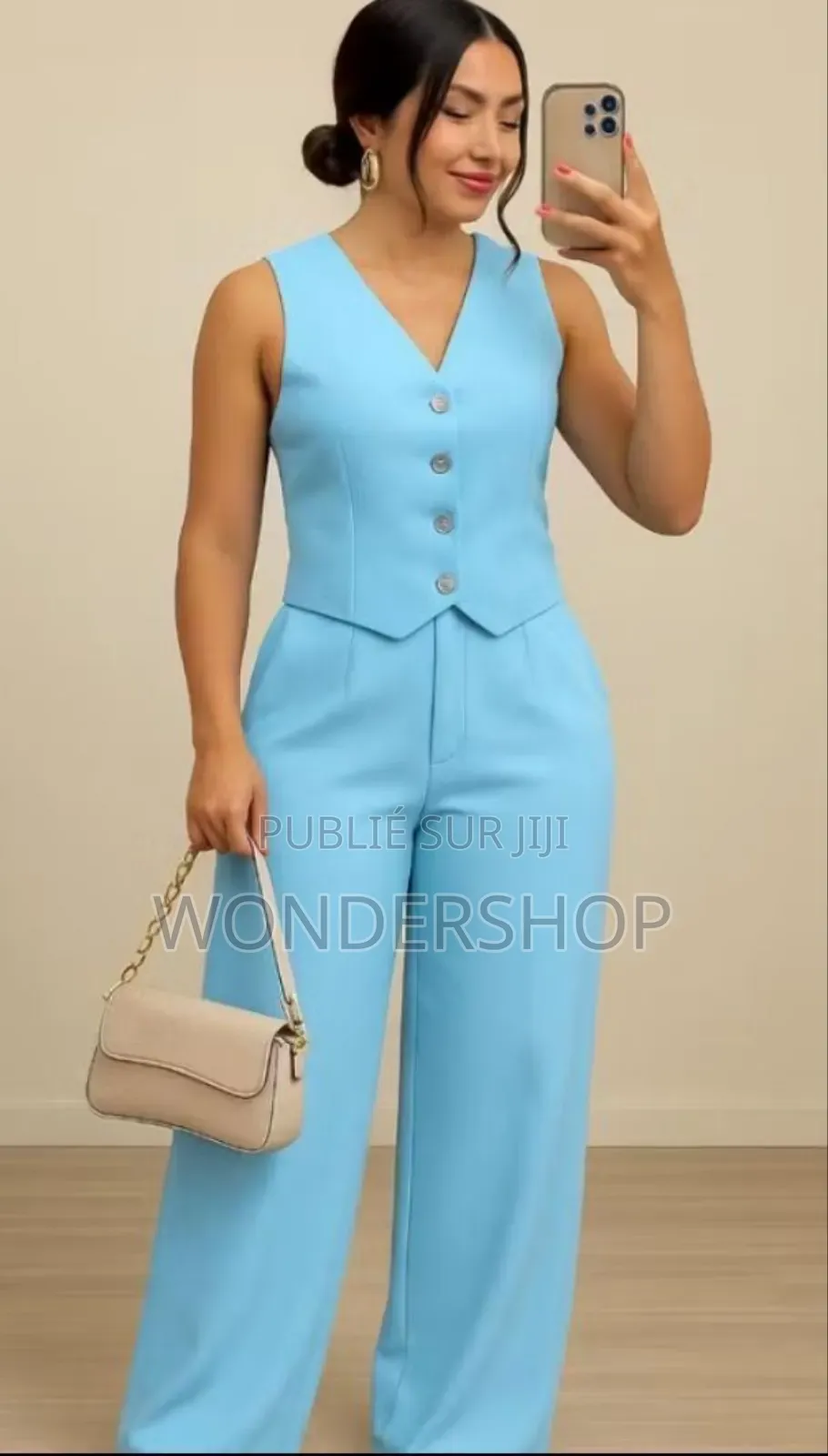 Ensemble en Pagne ( Gilet+ Pantalon)