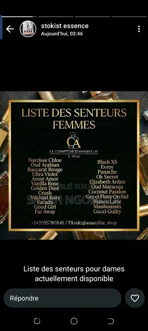 Essence De Parfum Venue De Doubaï