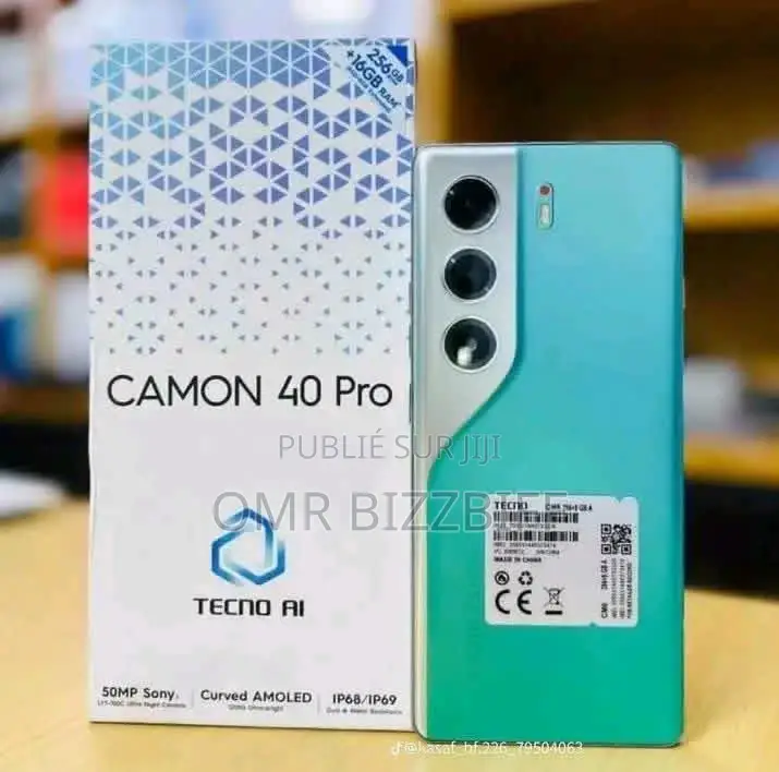Nouveau Tecno Camon 40 256 GB Bleu