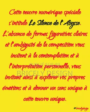 Création Des Œuvres d'Art Numériques Uniques Et Spéciales
