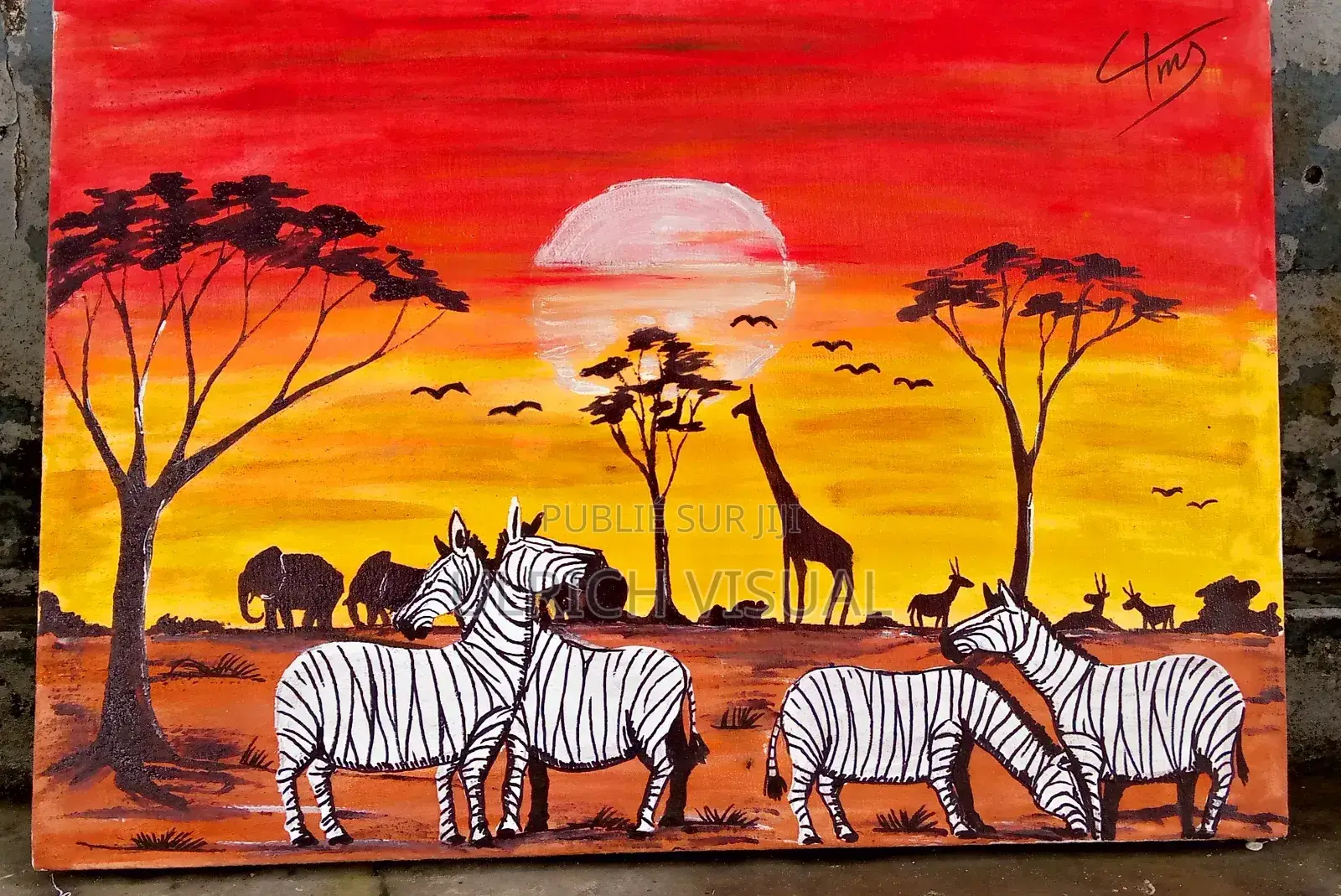 Magnifique Peinture Sur Toile - Décoration Murale Salon
