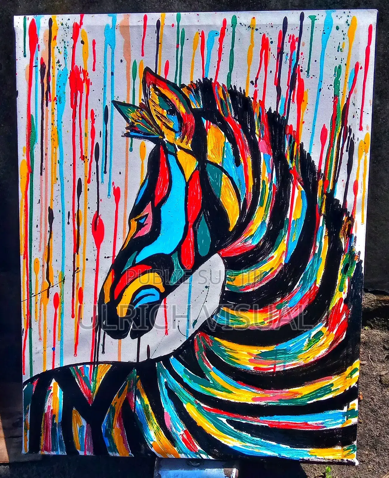 Magnifique Peinture Sur Toile - Décoration Murale Salon