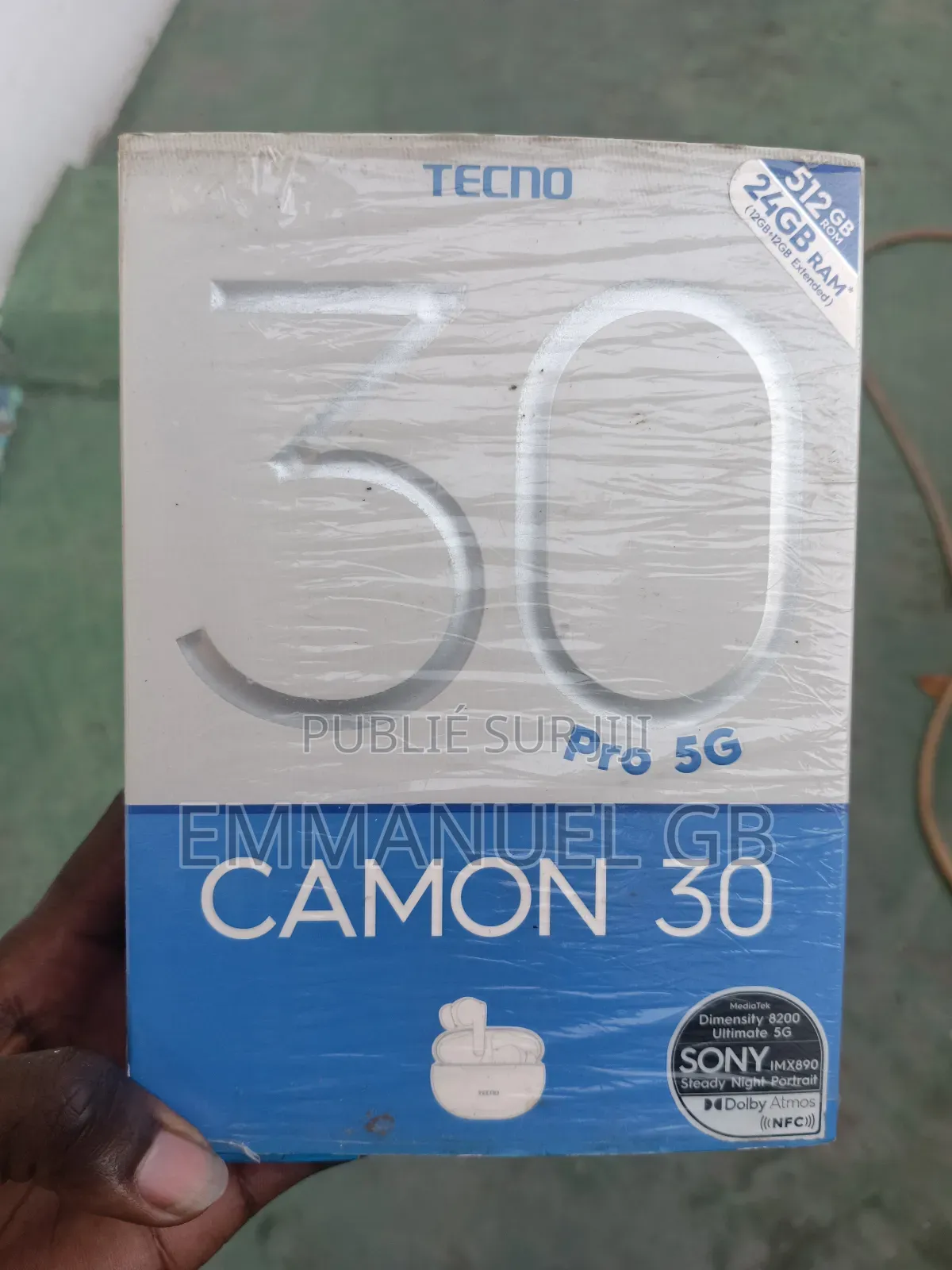 Tecno Camon 30 Pro 5G 512 GB Noir