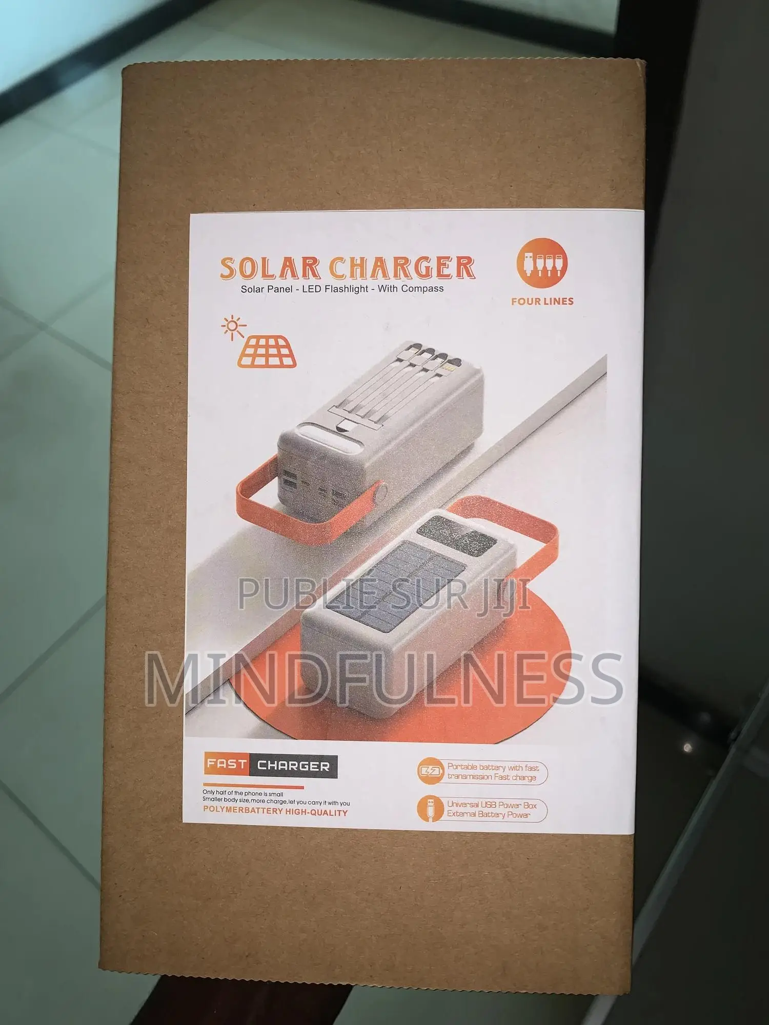 Power Bank 50000mah + Câble Pour Alimenter Box Internet
