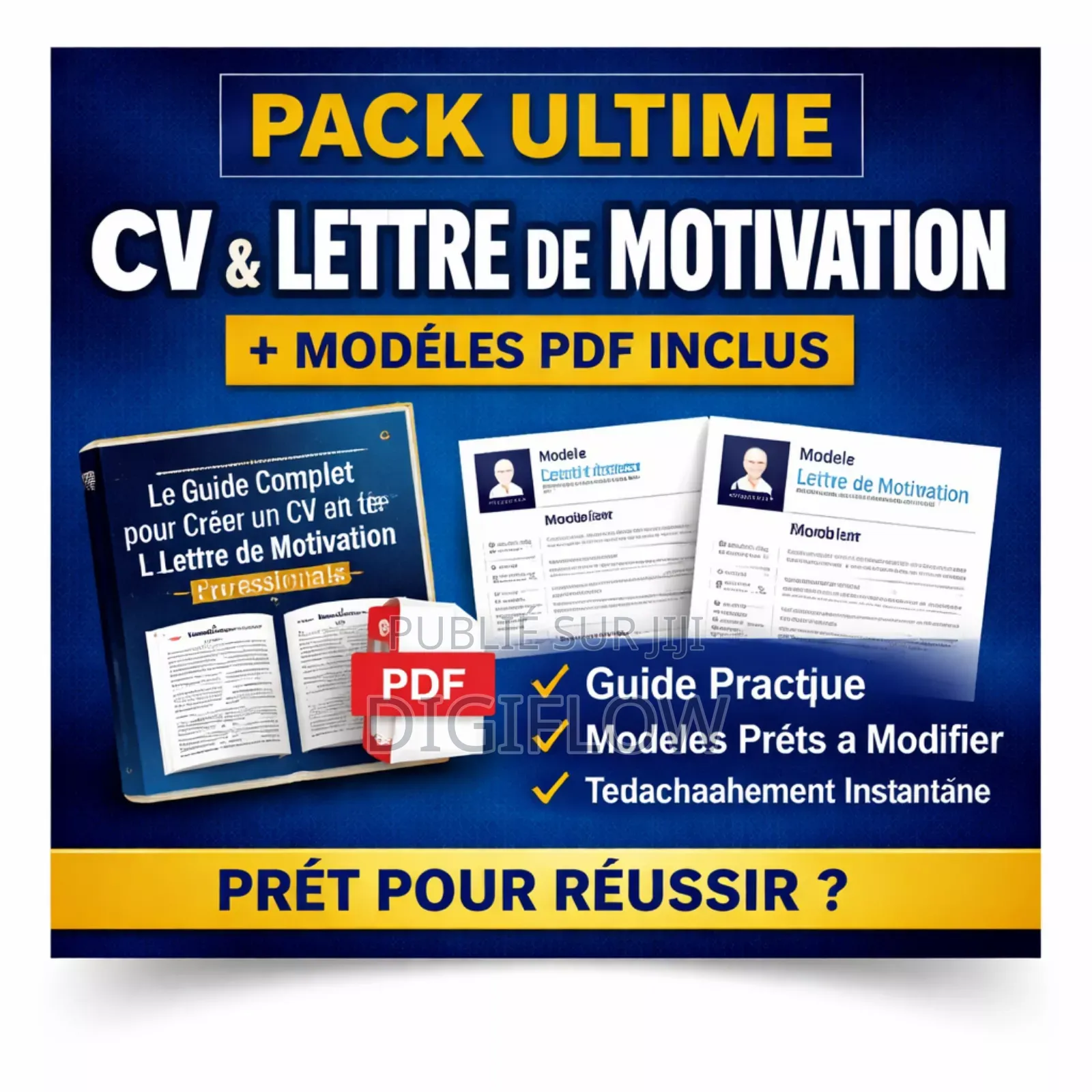 Pack Ultime Cv Lettre De Motivation-Guide+Modèles PDF