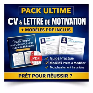 Pack Ultime Cv Lettre De Motivation-Guide+Modèles PDF