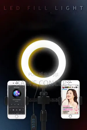 Support De Trépied Pour Smartphone Avec Anneau Lumineux À Led