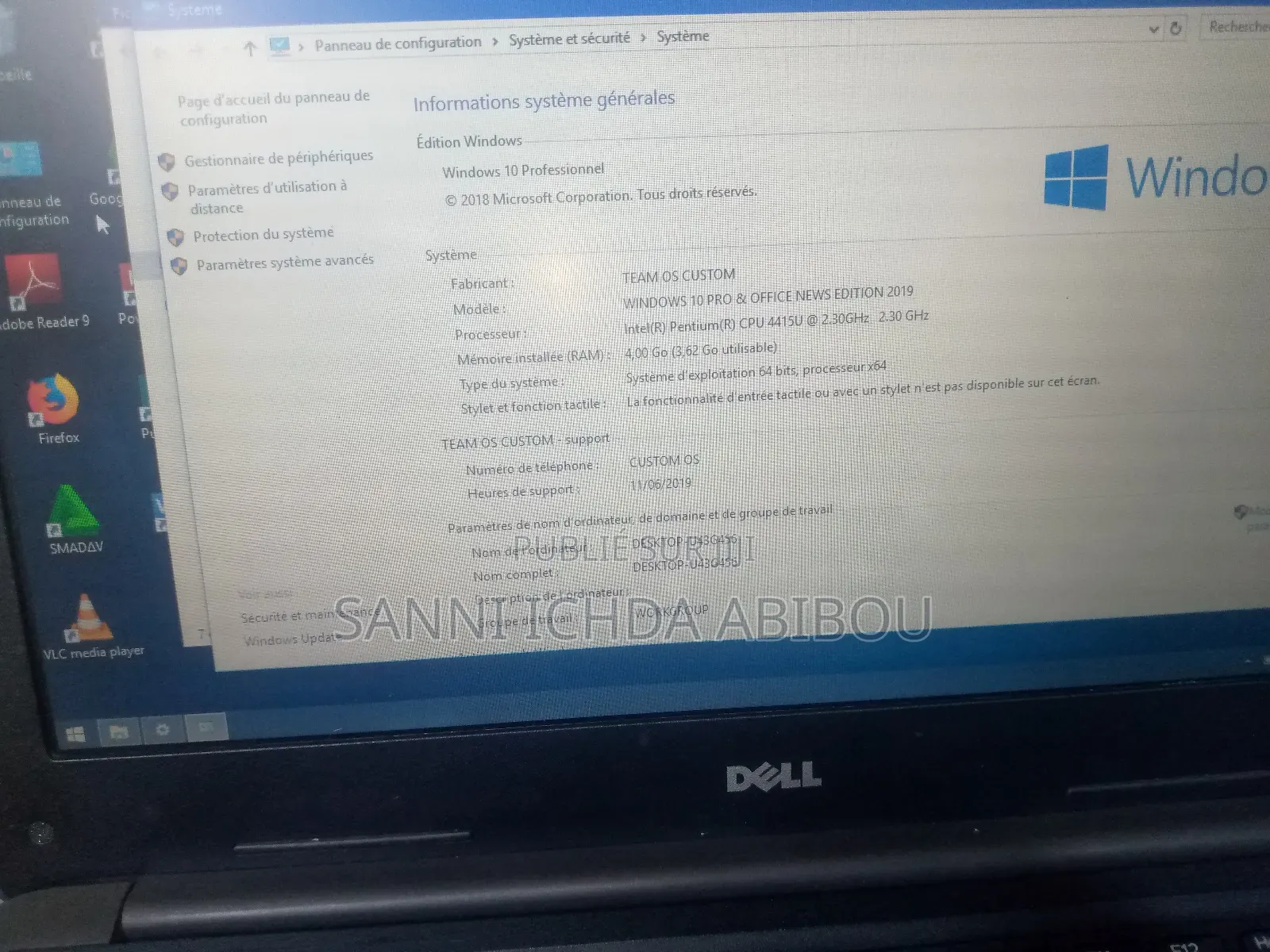 Ordinateur portable Dell Latitude 3380 4GB Intel Pentium HDD 512GB