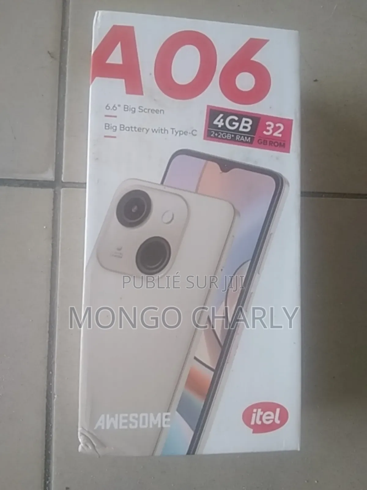 Itel A06 32 GB Noir