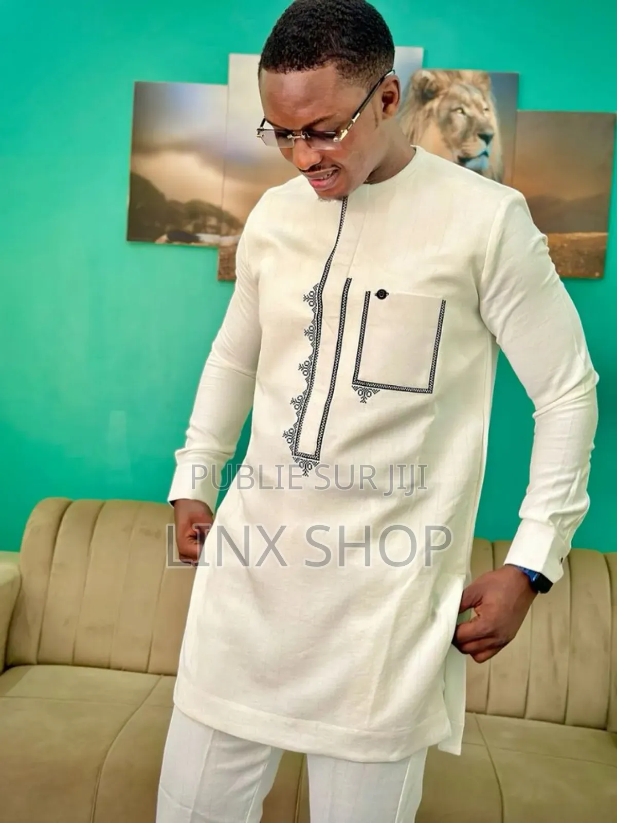 Costume Sur Mesure "Tissus Africain Coton 100%"