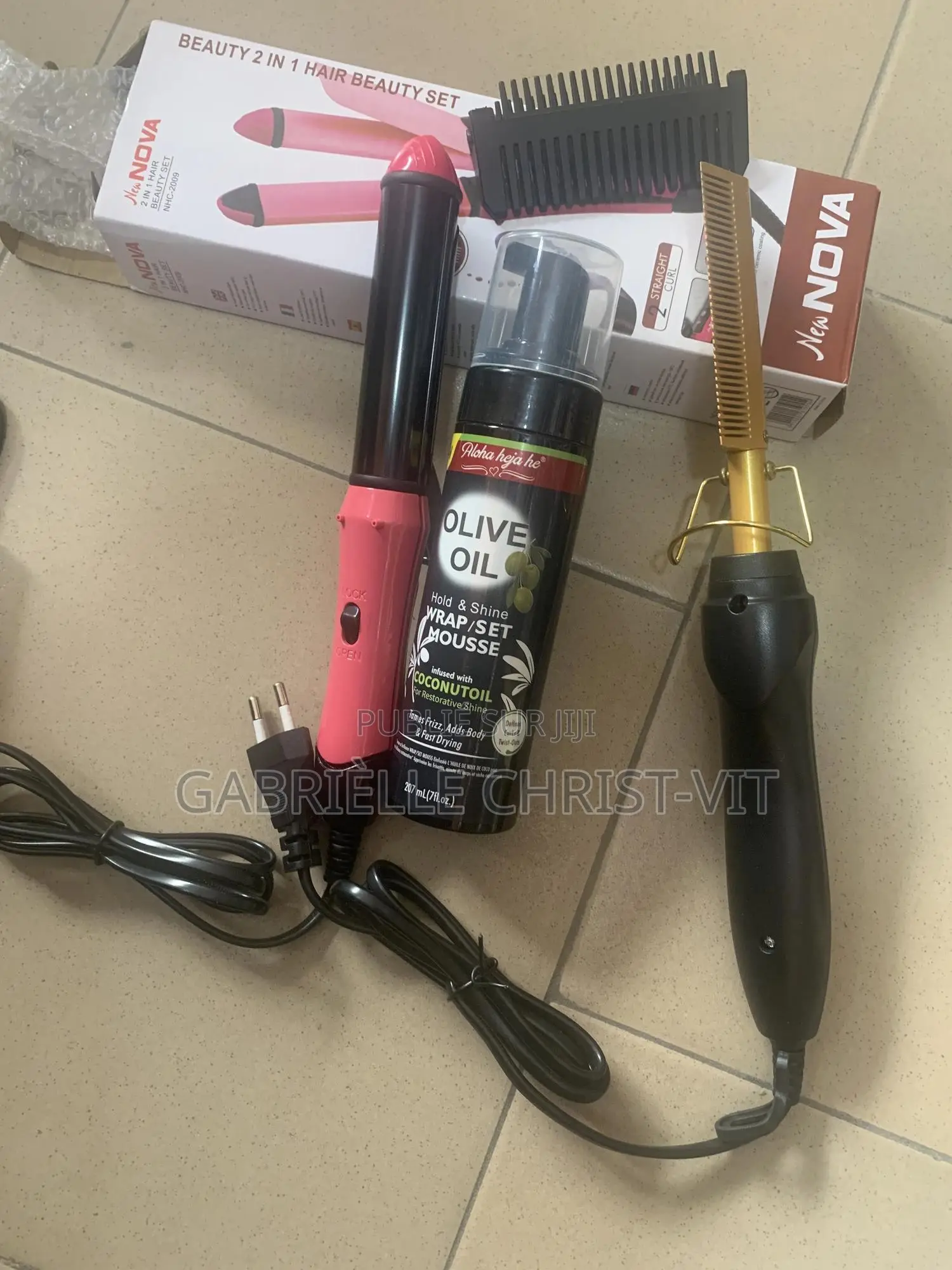 Peigne Chauffant Et Lisseur