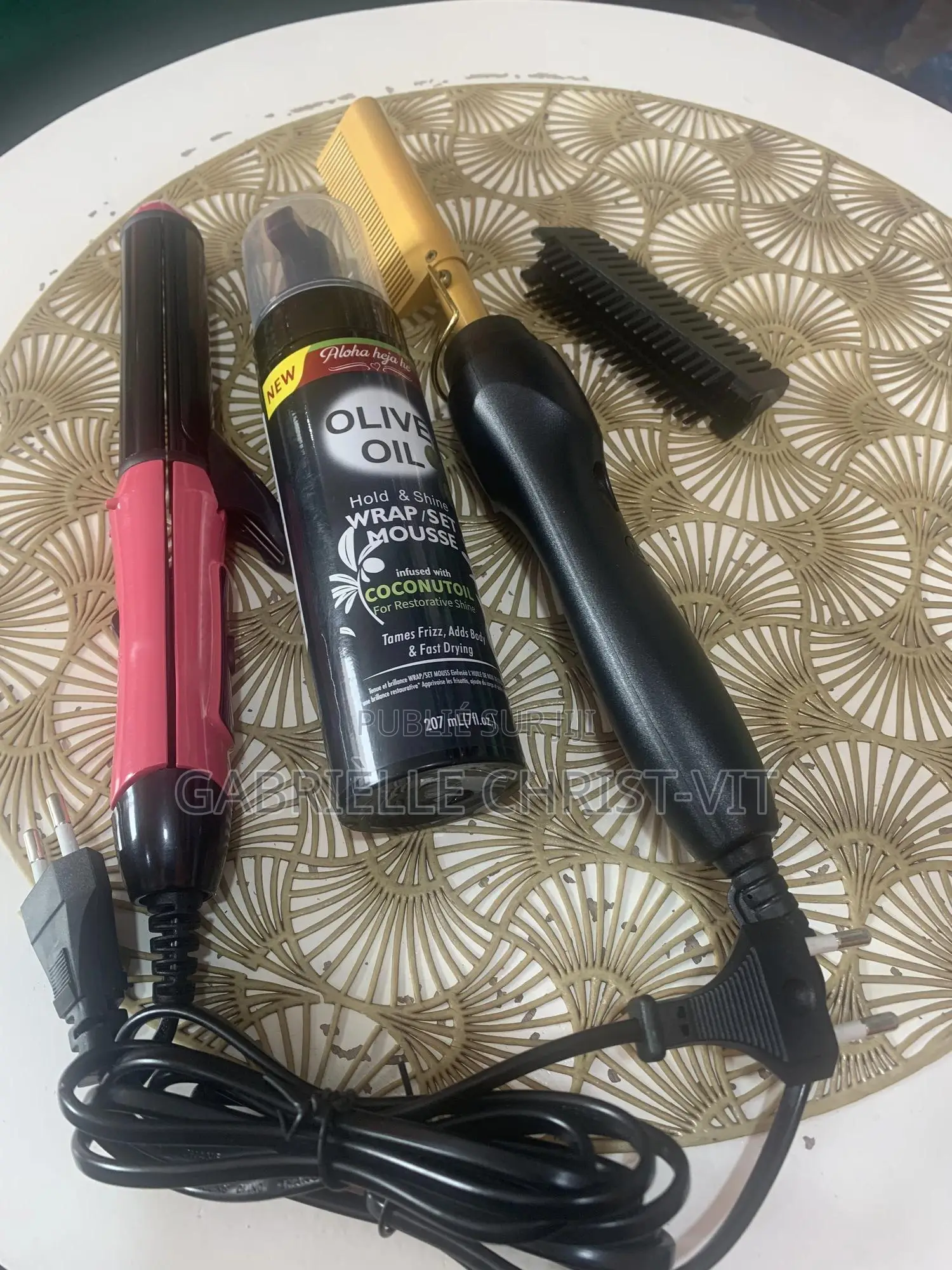 Peigne Chauffant Et Lisseur