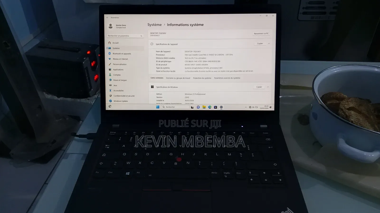 Nouveau Lenovo ThinkPad T14 12GB Intel Core i5 SSD 256GB