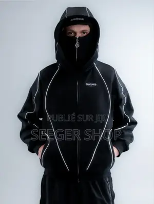 Reflective Phantom Hoodie Black