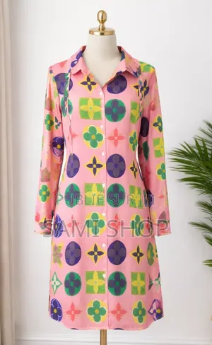 Robe Chemise À Manches Longues (Taille Xl: 42-44)