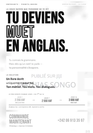 Un Livre De Dialogue d'Anglais Personnalisé