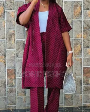 Ensemble en Pagne ( Par-Dessus+ Pantalon)