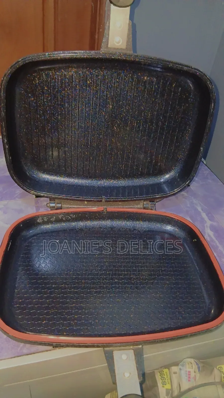 Poile Double Face Et Marmite Avec Couvercle en Verre Marque Dessinl