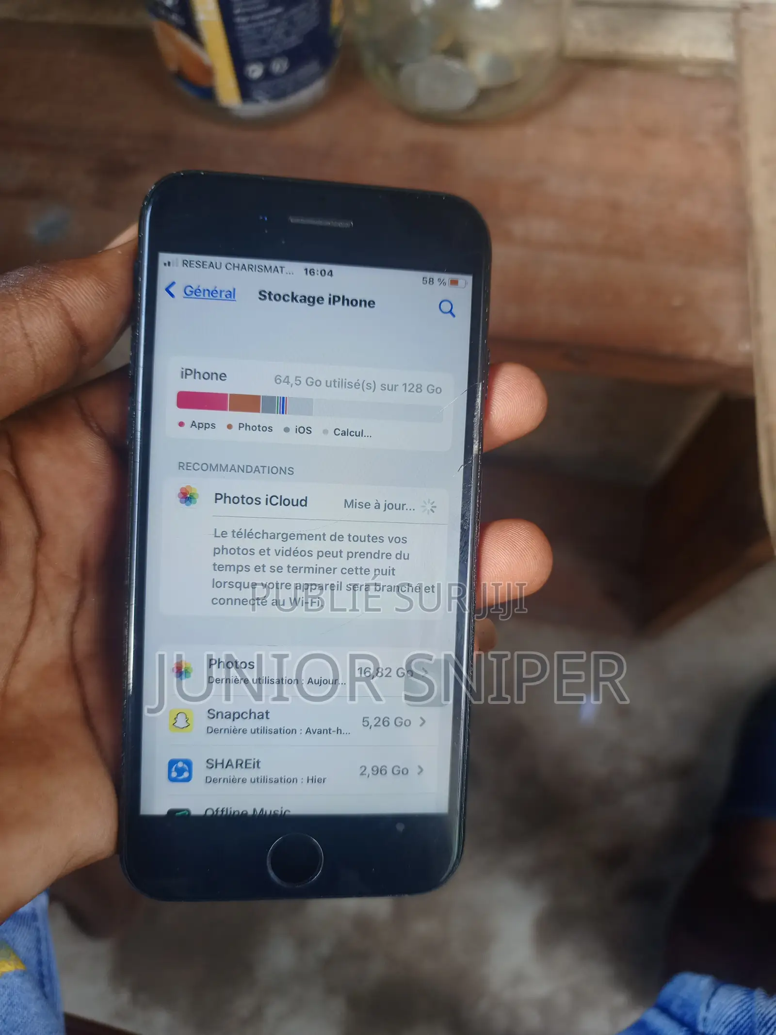 Nouveau Apple iPhone 7 128 GB Noir