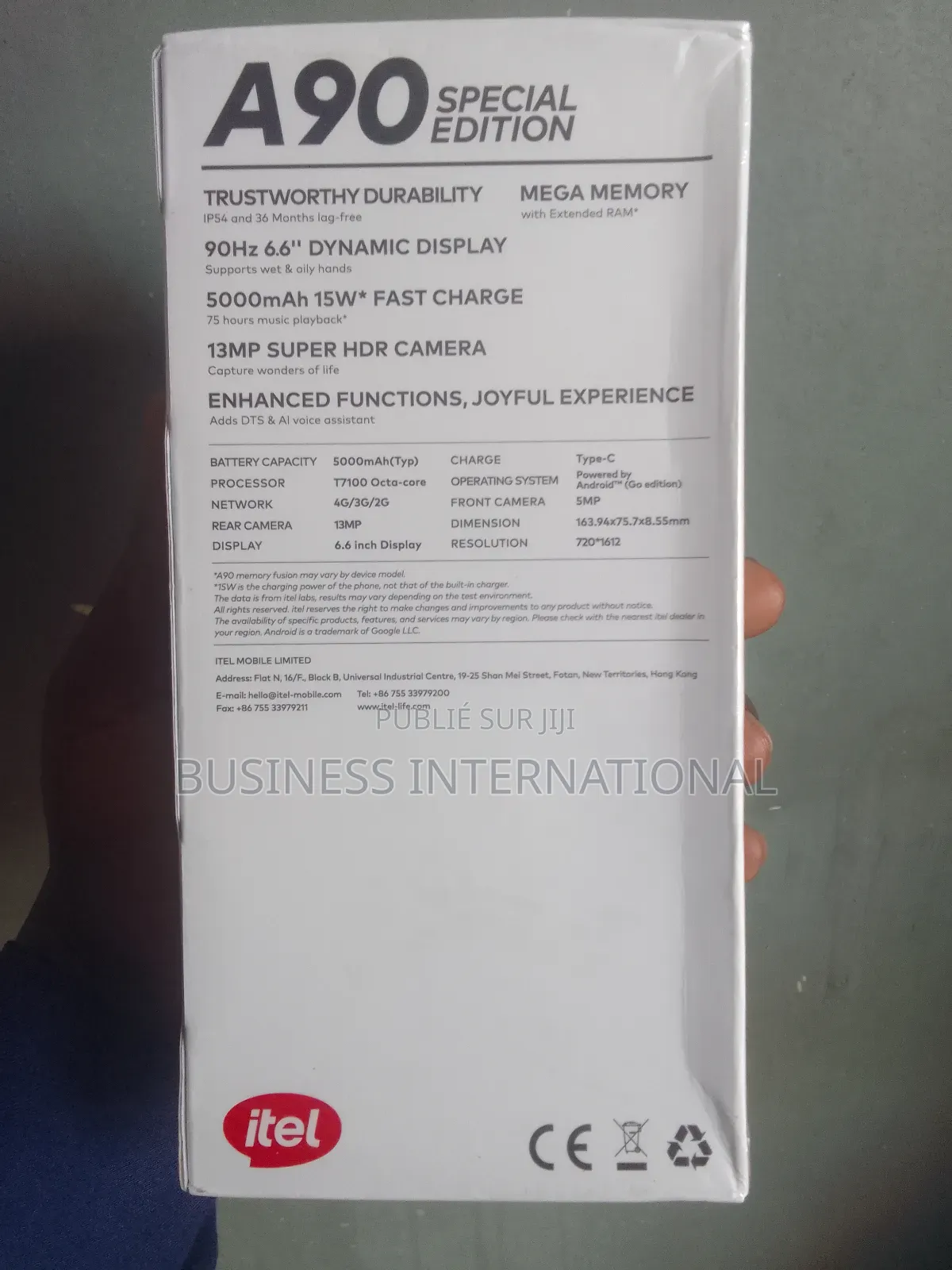 Nouveau Itel A90 128 GB Gris