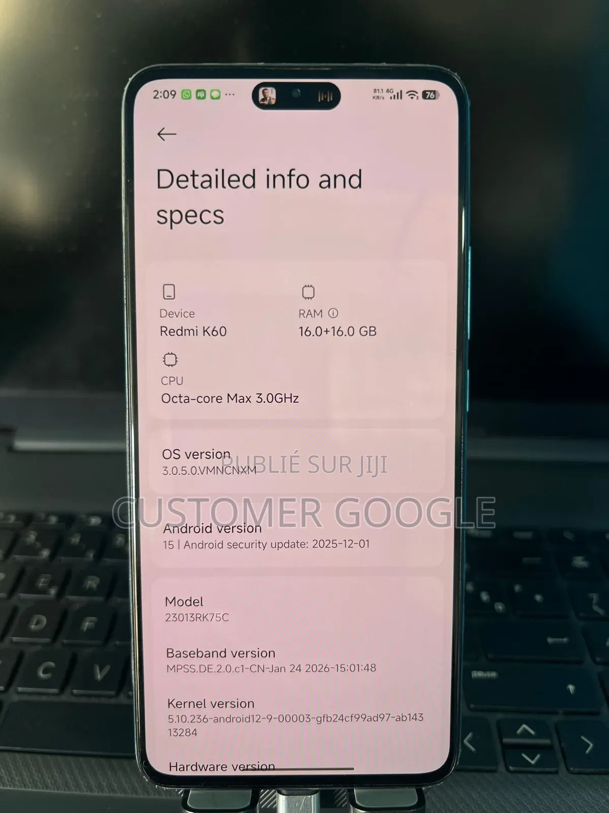 Xiaomi Redmi K60 256 GB Autre