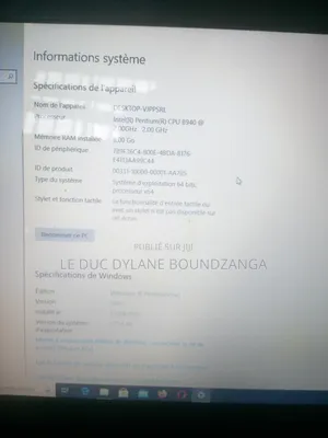 Ordinateur portable Asus K73E 8GB Intel Pentium SSHD+SSD 250GB