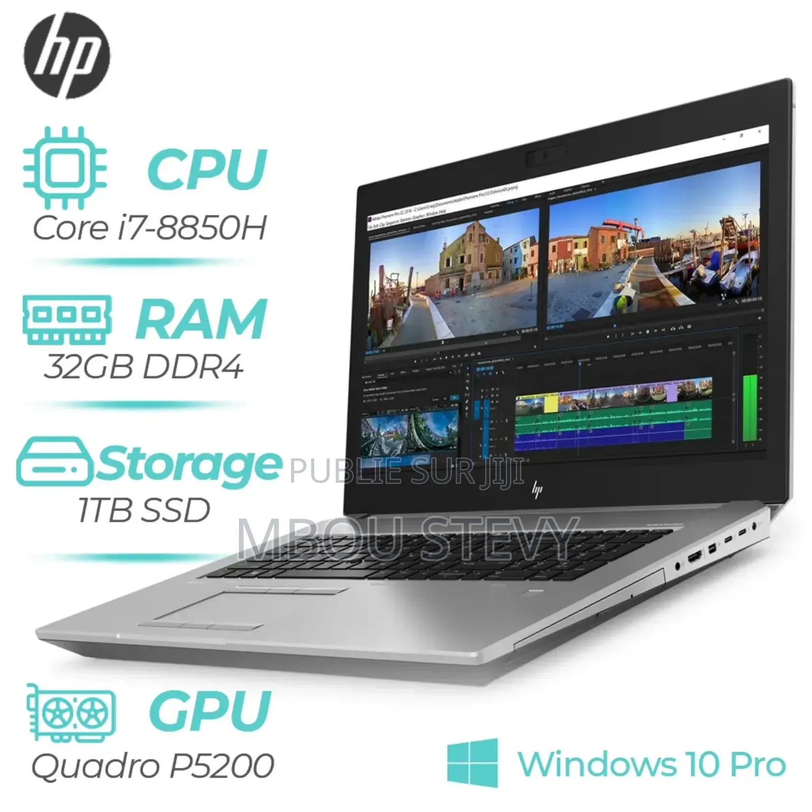 Ordinateur portable HP ZBook 17 G5 32GB Intel Core i7 HDD+SSD 1.5T