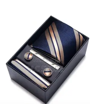 Coffret Complet: Cravate, Boutons De Manchettes Et Plus
