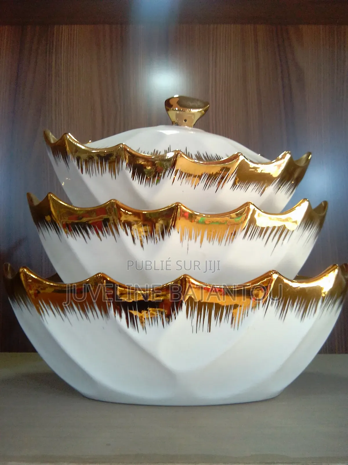 Set De Bols Et Soupières Élégants Blanc Et Doré – Qualité Premium