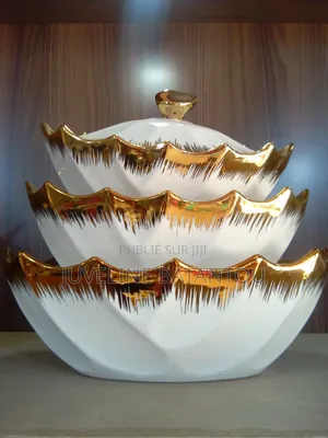 Set De Bols Et Soupières Élégants Blanc Et Doré – Qualité Premium