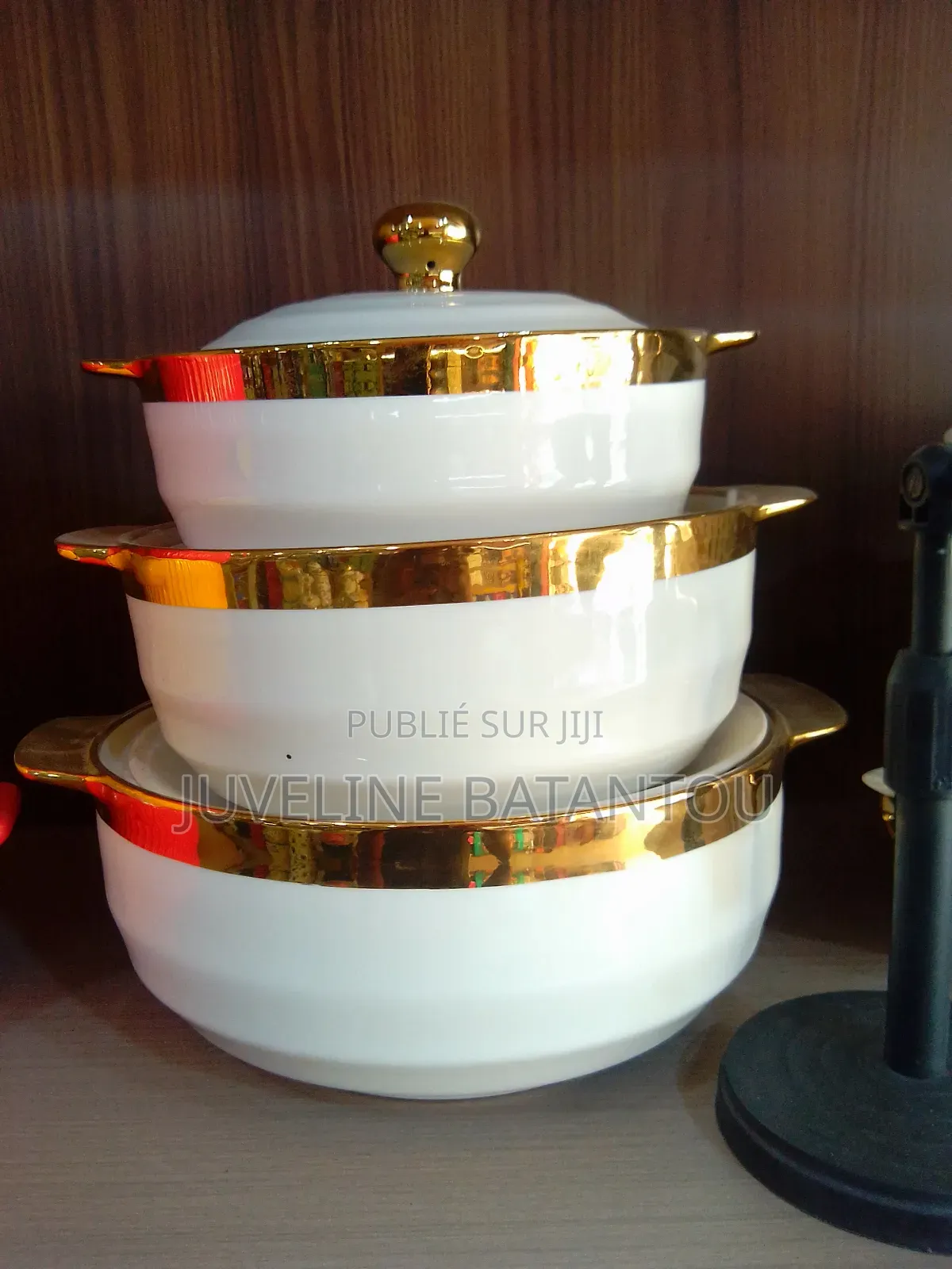 Set De Bols Et Soupières Élégants Blanc Et Doré – Qualité Premium