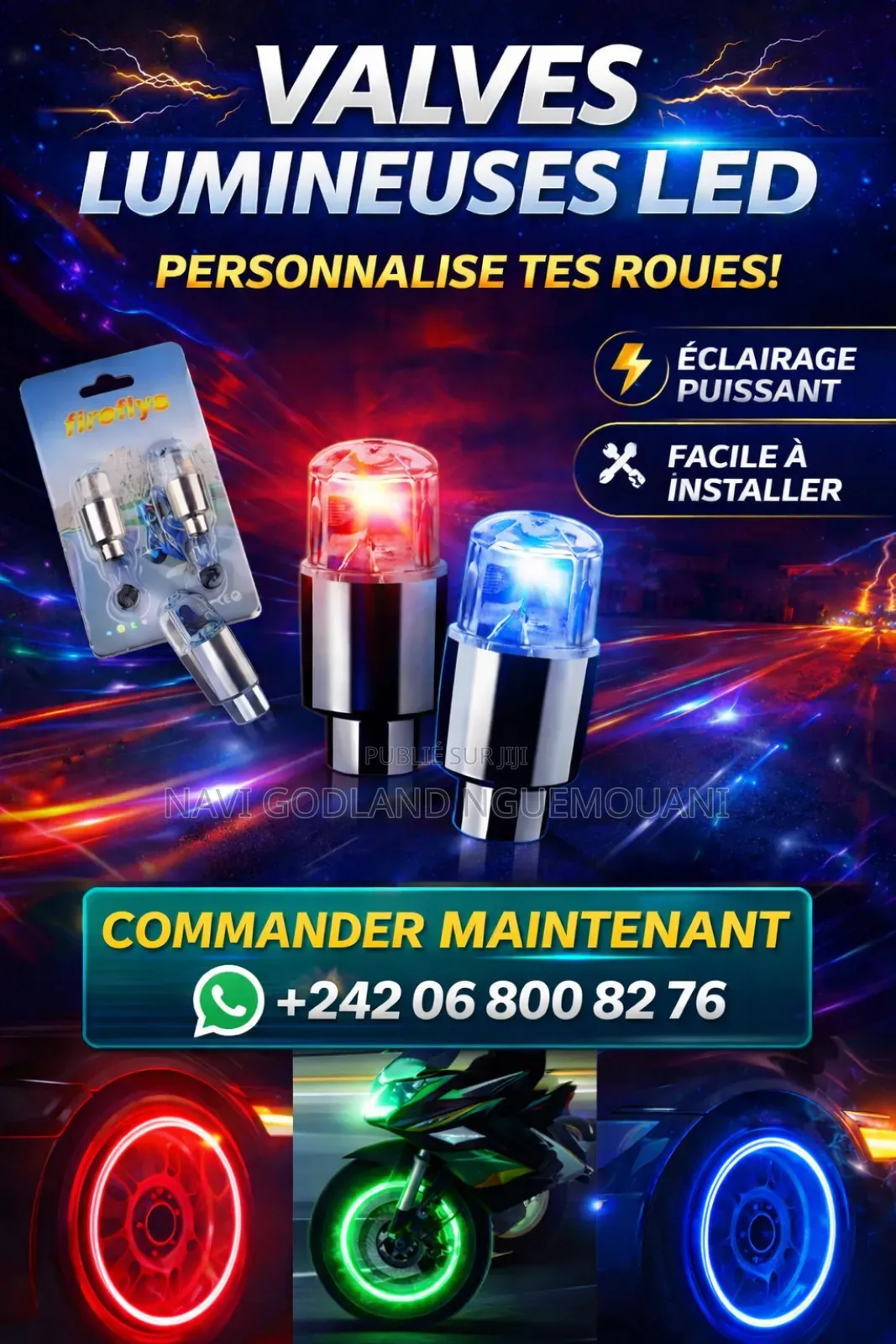 Valves Led Lumineuses – Personnalise Tes Roues !