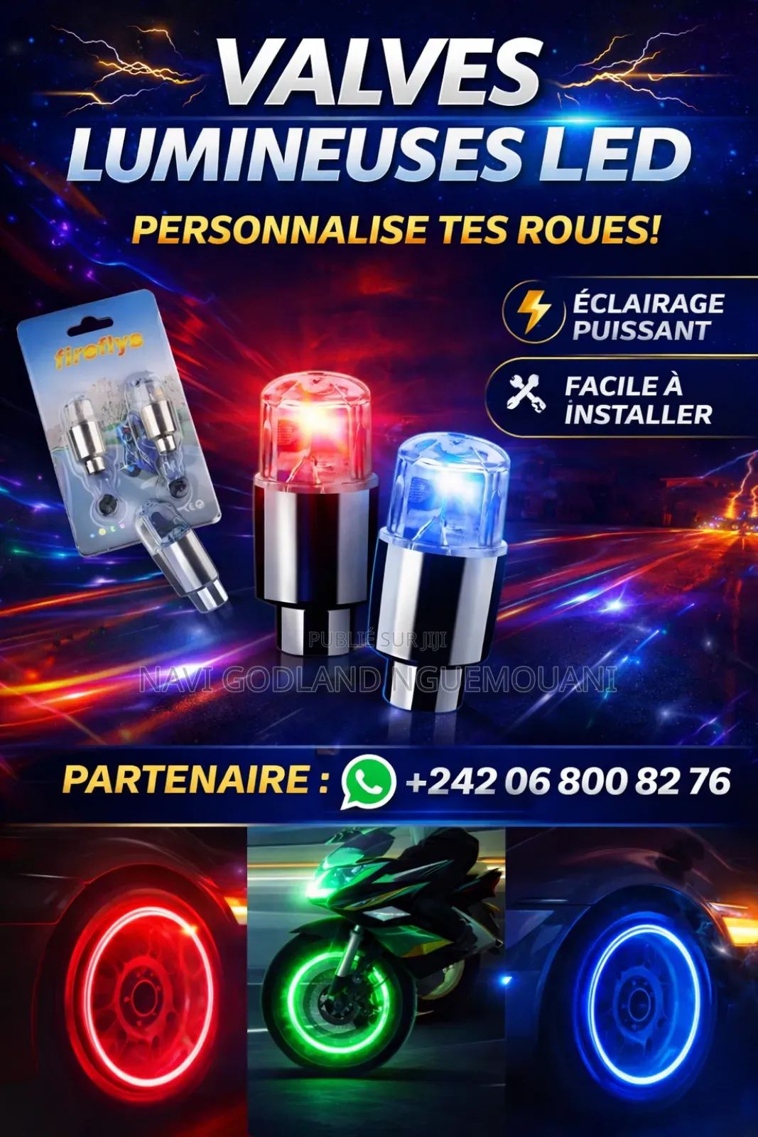 Valves Led Lumineuses – Personnalise Tes Roues !