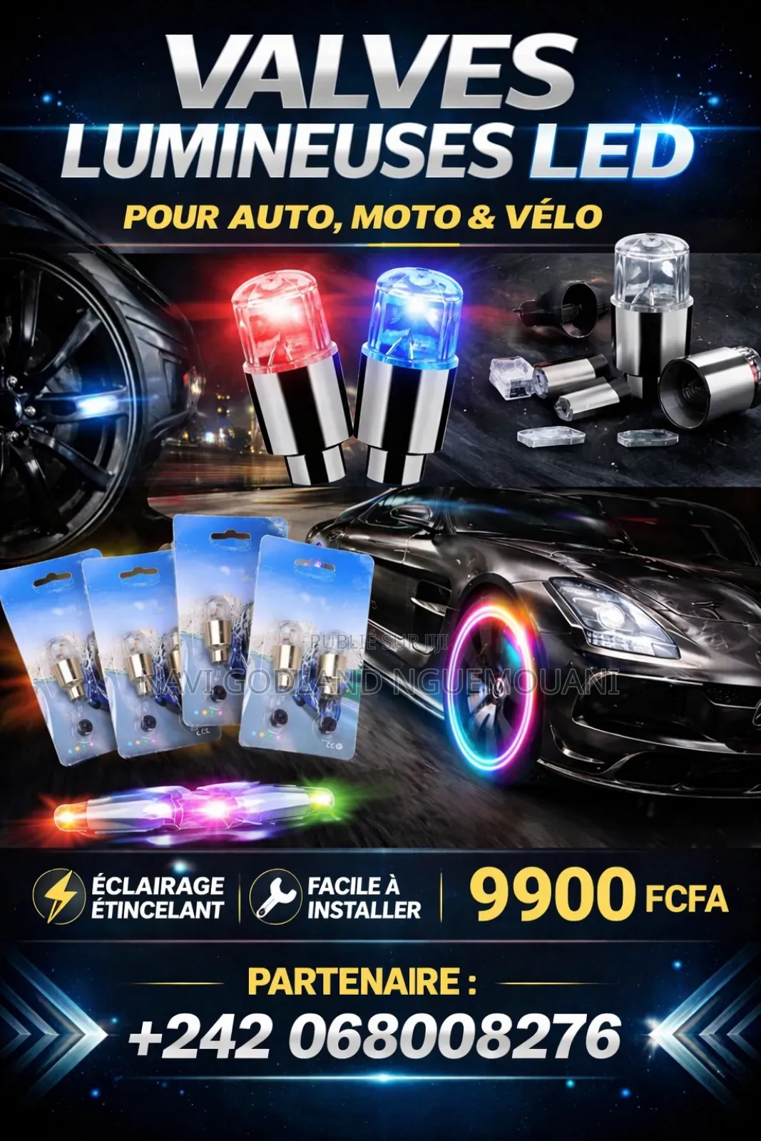 Valves Led Lumineuses – Personnalise Tes Roues !