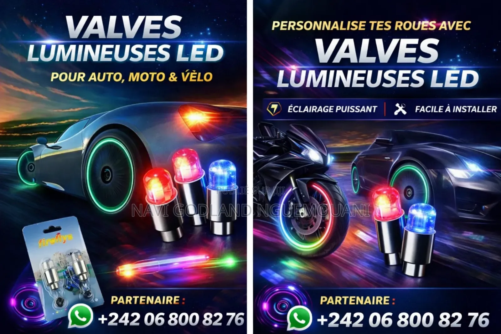 Valves Led Lumineuses – Personnalise Tes Roues !