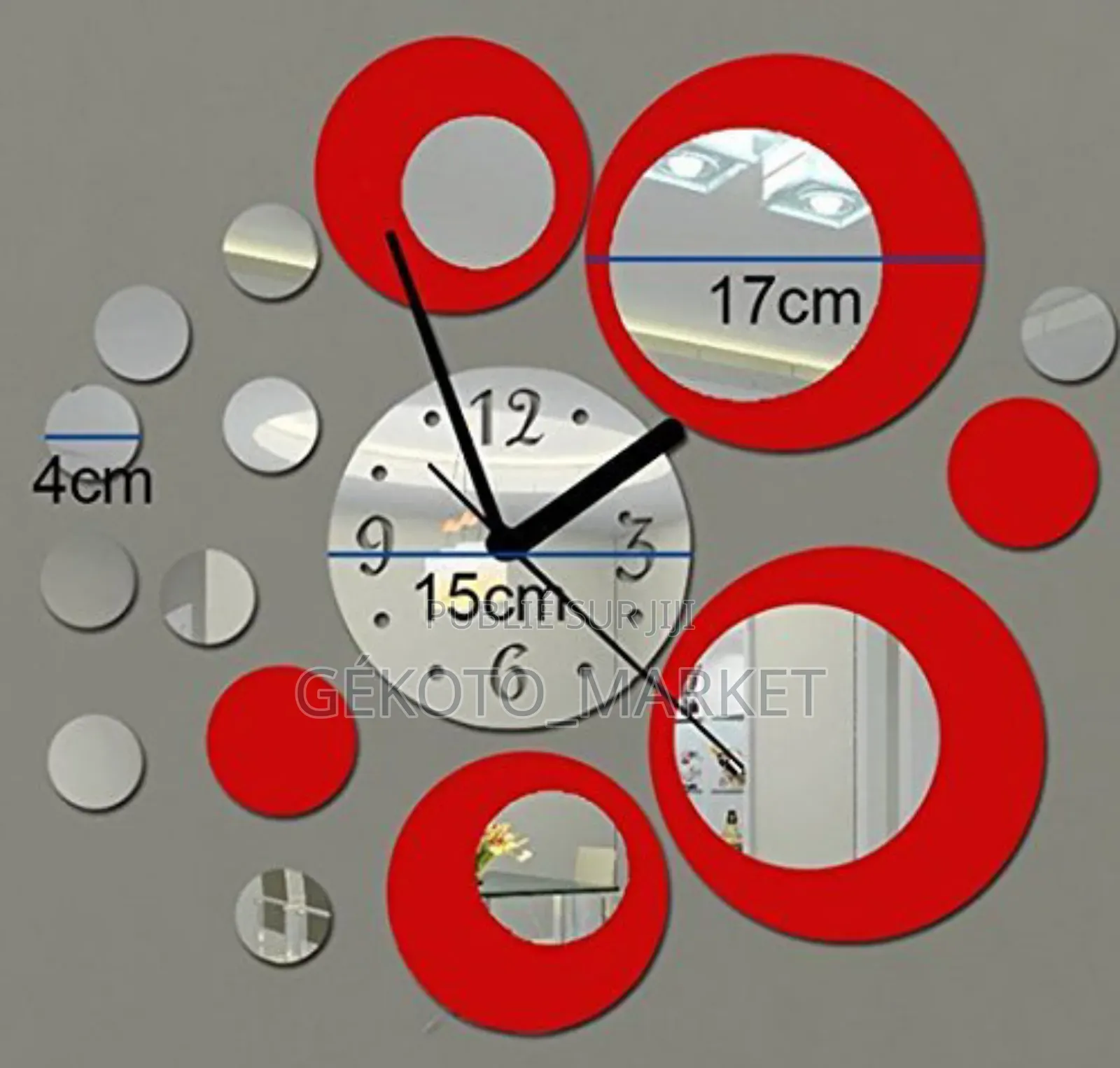 3d Murale Horloge Adhésif