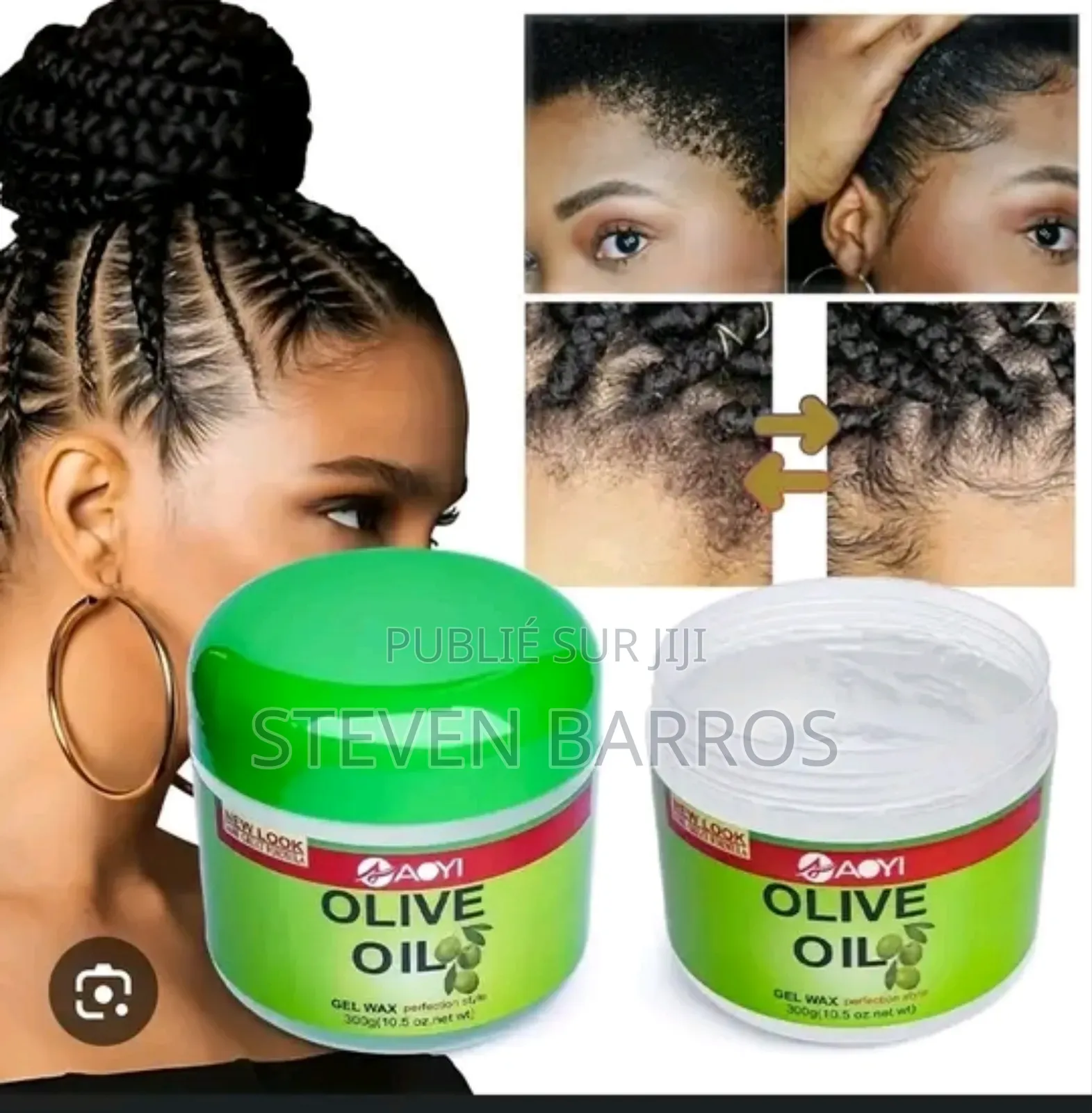 Gèle Oil Olive Wax Pour Tout Type De Cheveux