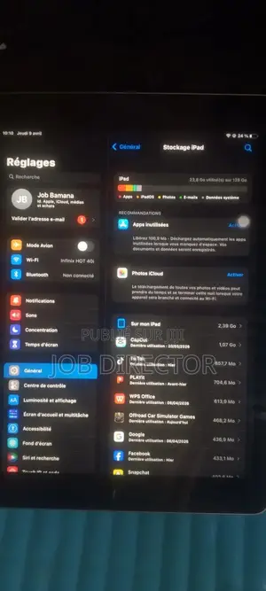 Apple iPad (2025) 128 GB Gris