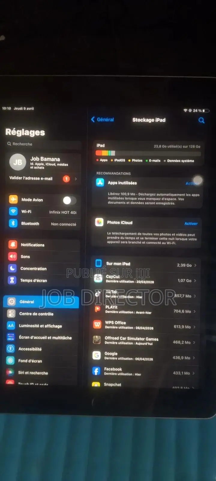 Apple iPad (2025) 128 GB Gris