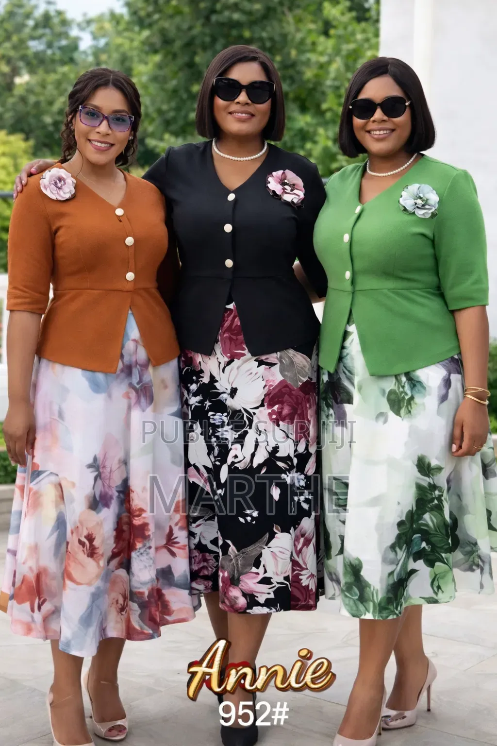 Ensemble Jupe Fleuri