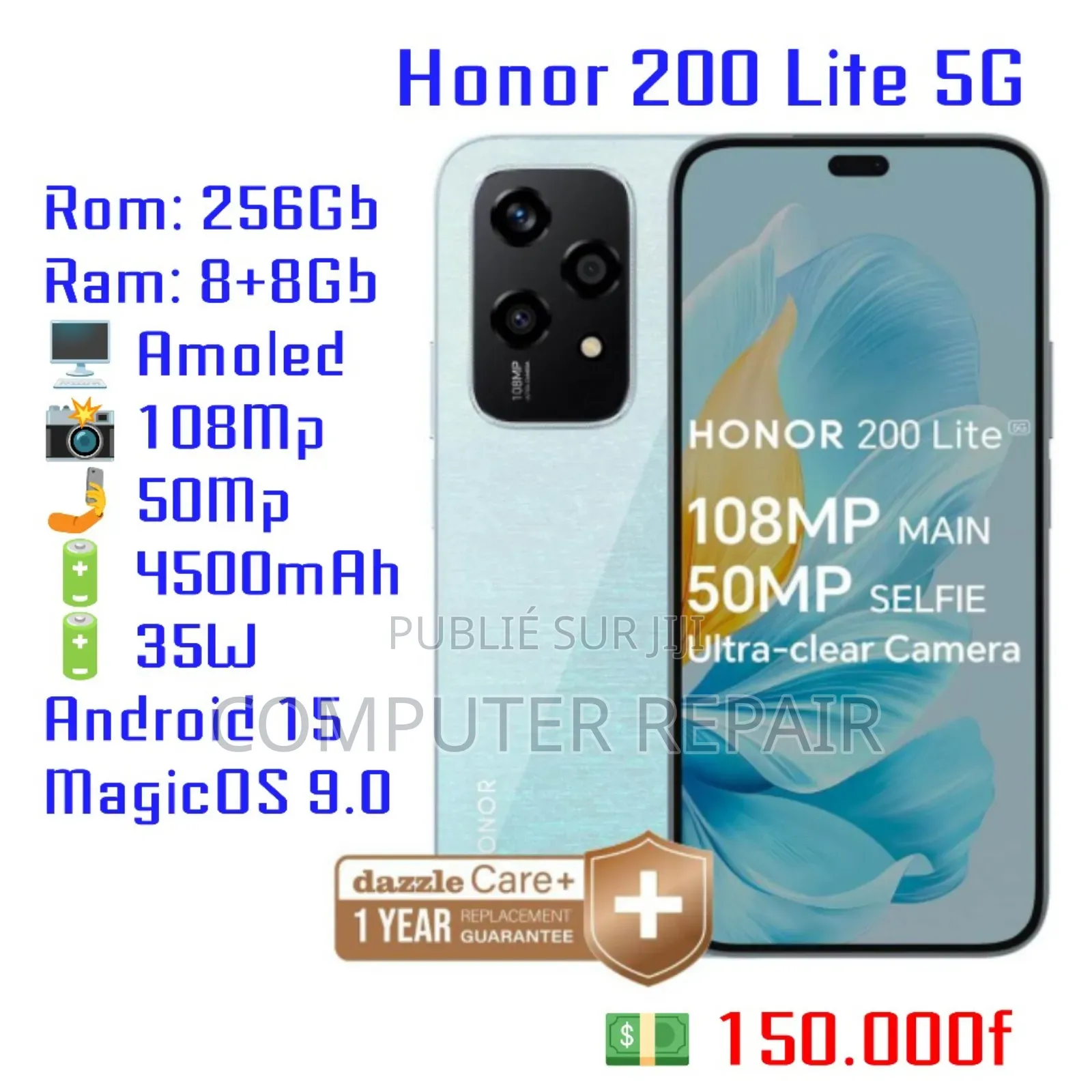 Nouveau Xiaomi Redmi Note 15 256 GB Noir