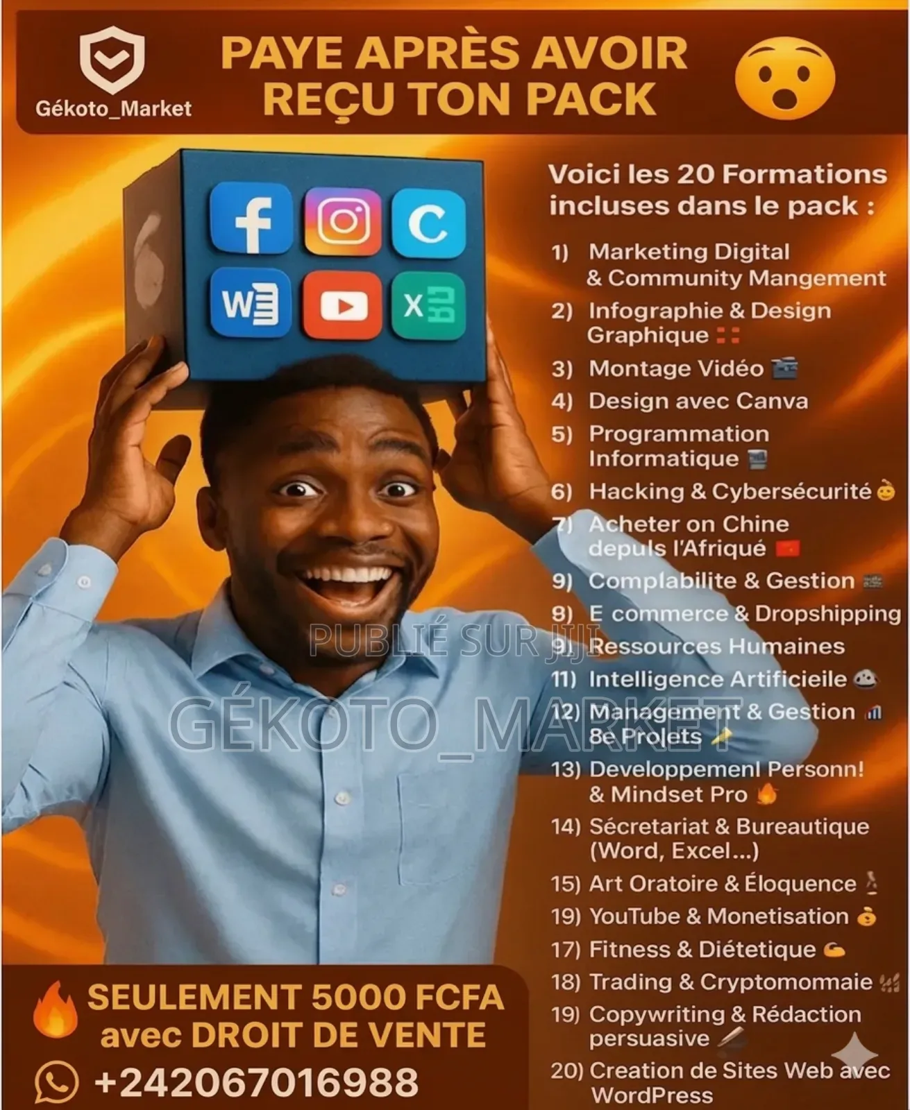 Packs De 20 Formation Vidéo