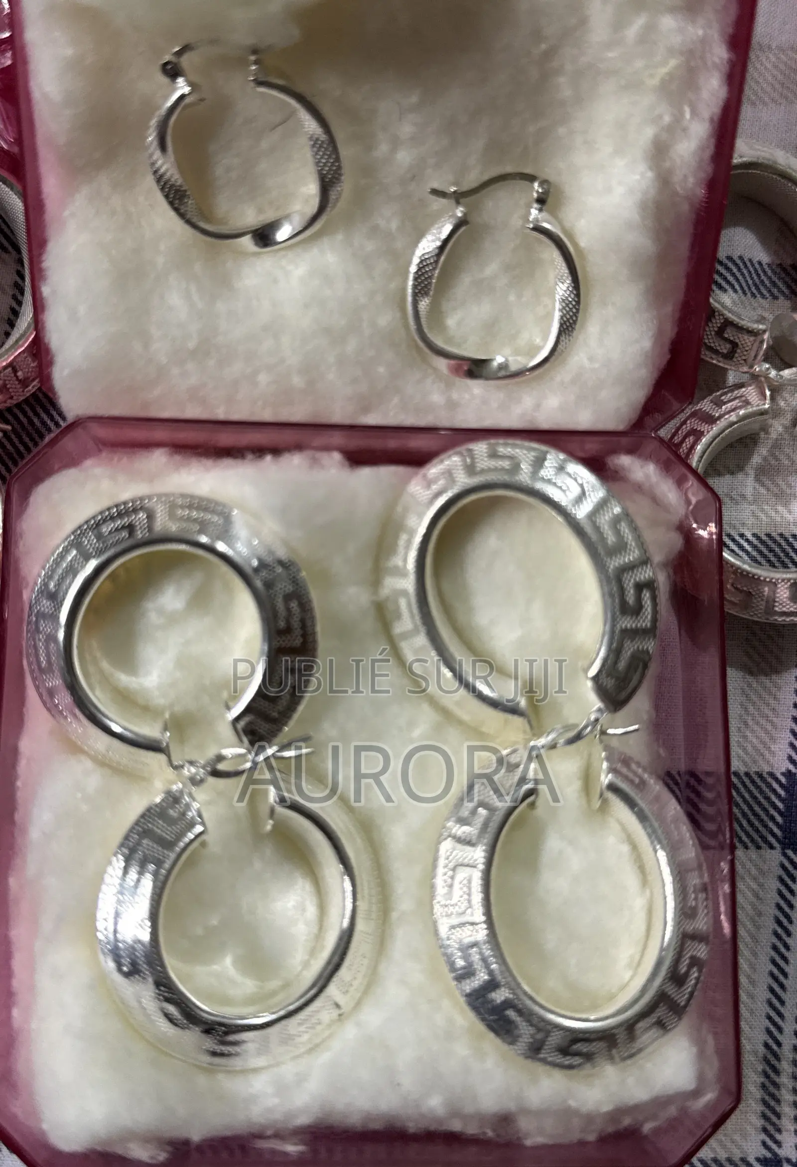 Nouvelle Collection *Boucles D’Oreilles en Argent Pur De Dubaï*