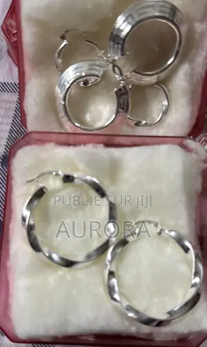 Nouvelle Collection *Boucles D’Oreilles en Argent Pur De Dubaï*