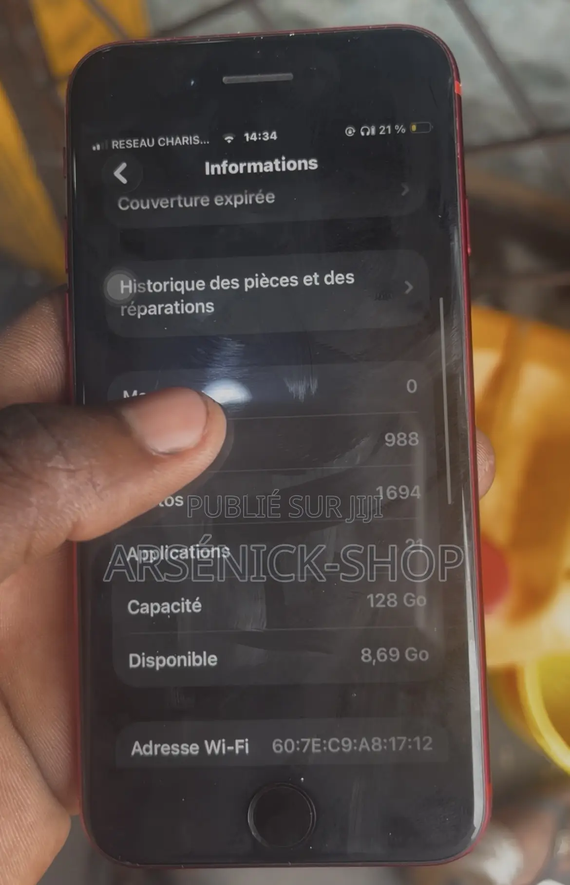 Apple iPhone SE 128 GB Rouge