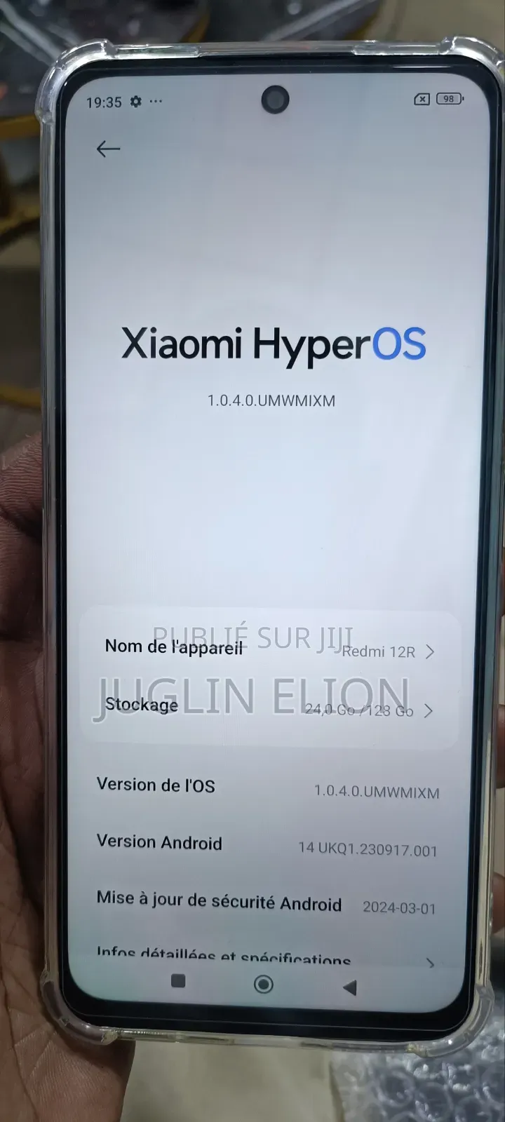 Nouveau Xiaomi Redmi 12C 128 GB Noir