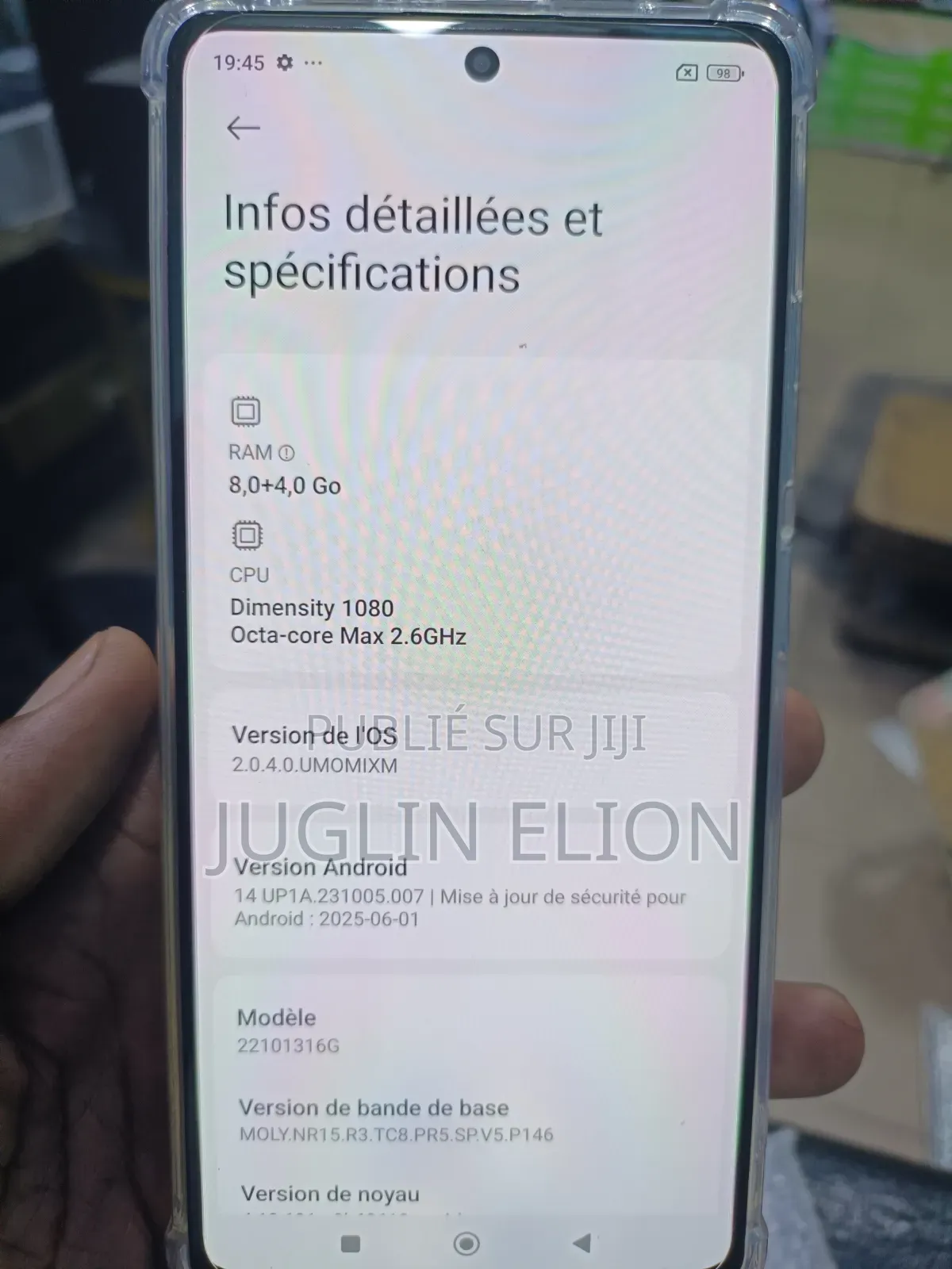 Nouveau Xiaomi Redmi Note 12T Pro 256 GB Bleu