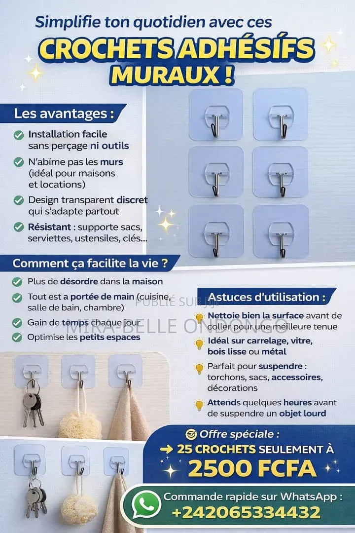 Crochets Adhésifs Muraux