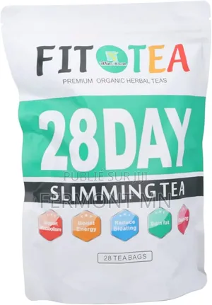 Thé Fit Tea 28 Jours, Votre Plat Nettoyage Perte De Poids 28 Sachets